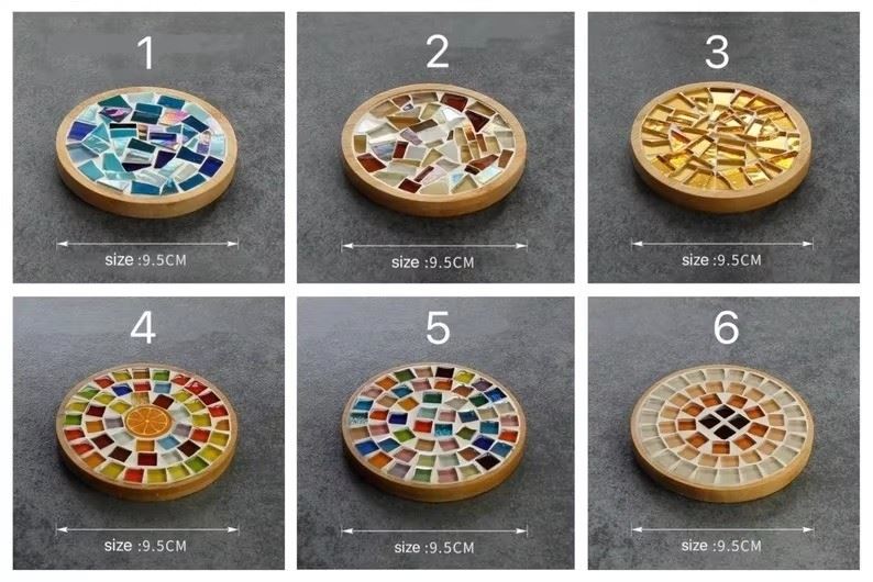 DIY Bamboo Mosaic Coaster Craft Kit high quality