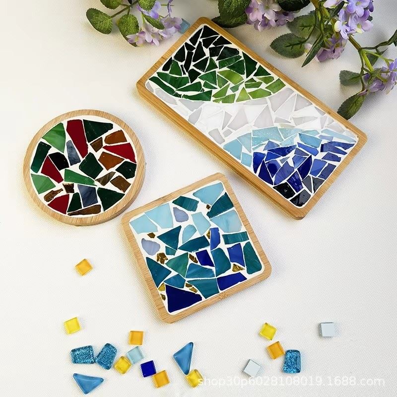 DIY Bamboo Mosaic Coaster Kit – Creative Craft Set price