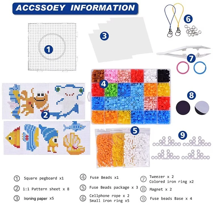 Ocean Animal Fuse Beads Craft Set factory