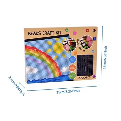 Puudub-Iron Rainbow Pixel Art Kit